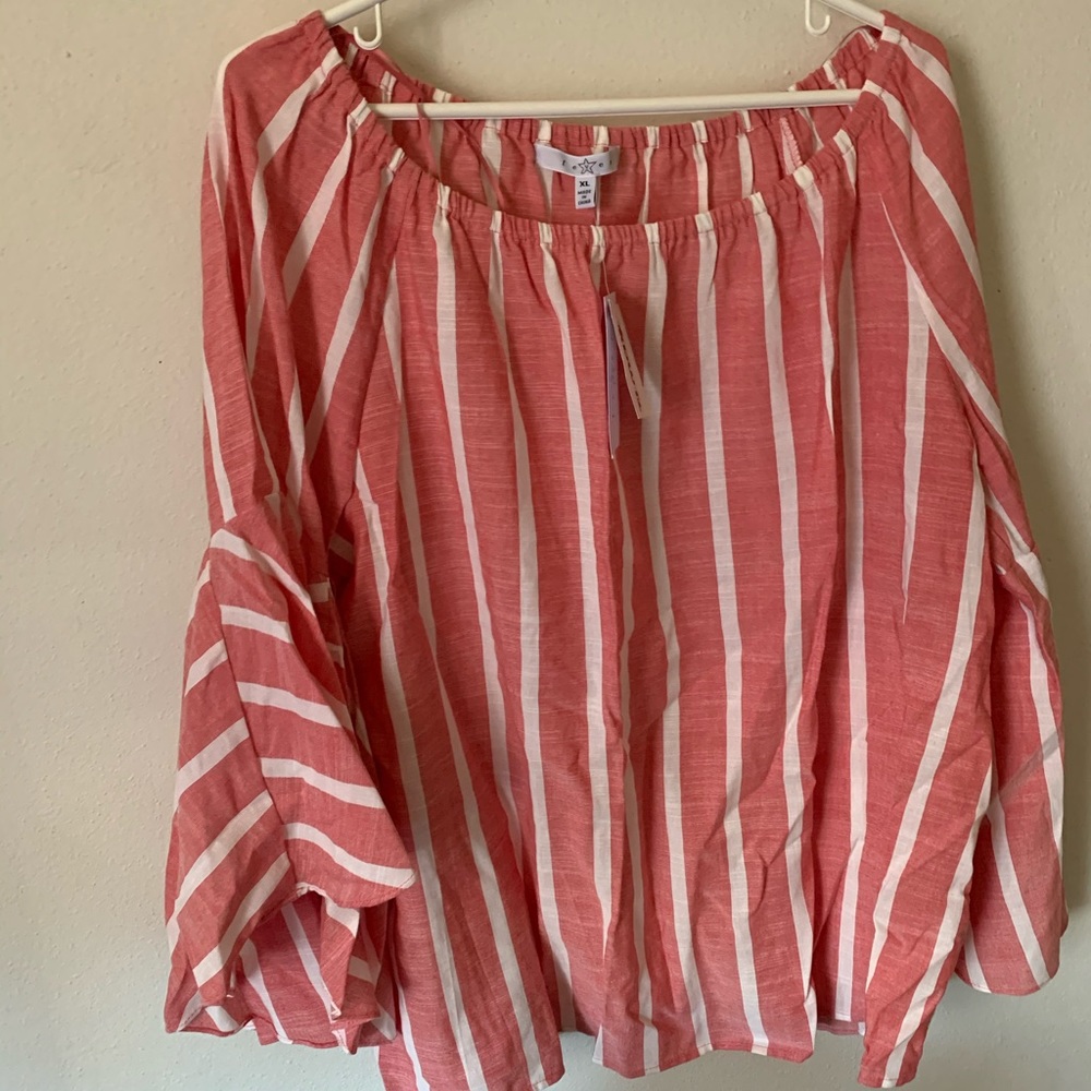 Cute Bell Sleeve Blouse XL